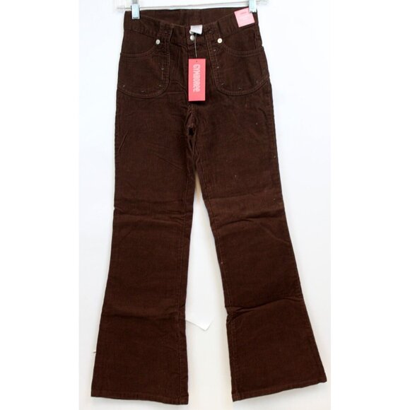 NWT 2005 Gymboree Tyrolean Lure Brown Corduroy Pants sz 10 Heart Embroidery Girl - Picture 1 of 6